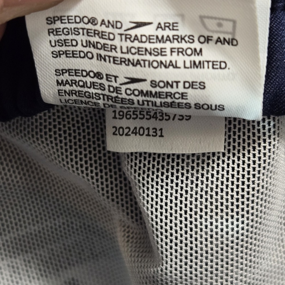 Speedo Men's Swim Trunks Size Small Gray Blue White Colorblock Volley Shorts NEW - Picture 12 of 16